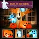 image 3 of HOMCOM 240cm Large Halloween Scary Lighting Inflatable Tree Ghost 3 Pumpkins Owl 4 LED Indoor Outdoor Holiday Decoration