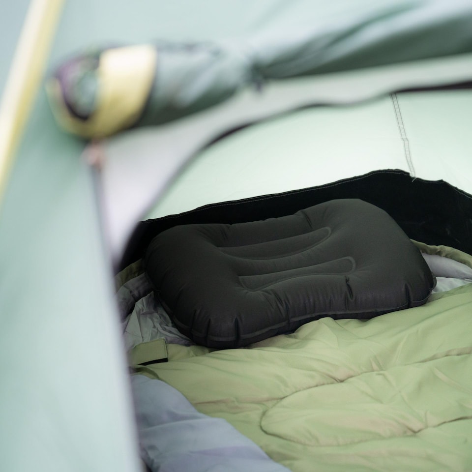 image 1 of Six Peaks Inflatable Camping Pillow, Compact Lightweight Travel With Ergonomic Neck Support, Easy Inflation Valve And Carry Bag For Camping, Hiking, Festivals
