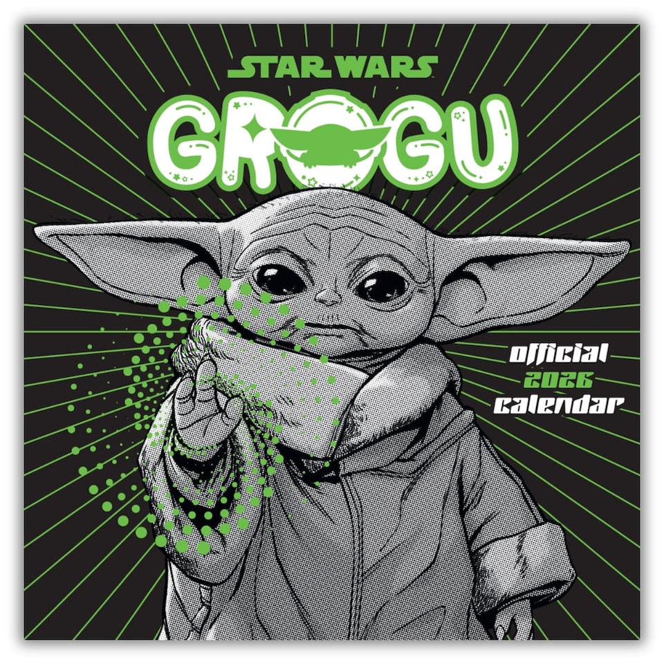 STAR WARS THE MANDALORIAN GROGU 2026 SQUARE CALENDAR