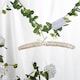 image 7 of Harbour Housewares Padded Satin Clothes Hangers - White - Pack of 10
