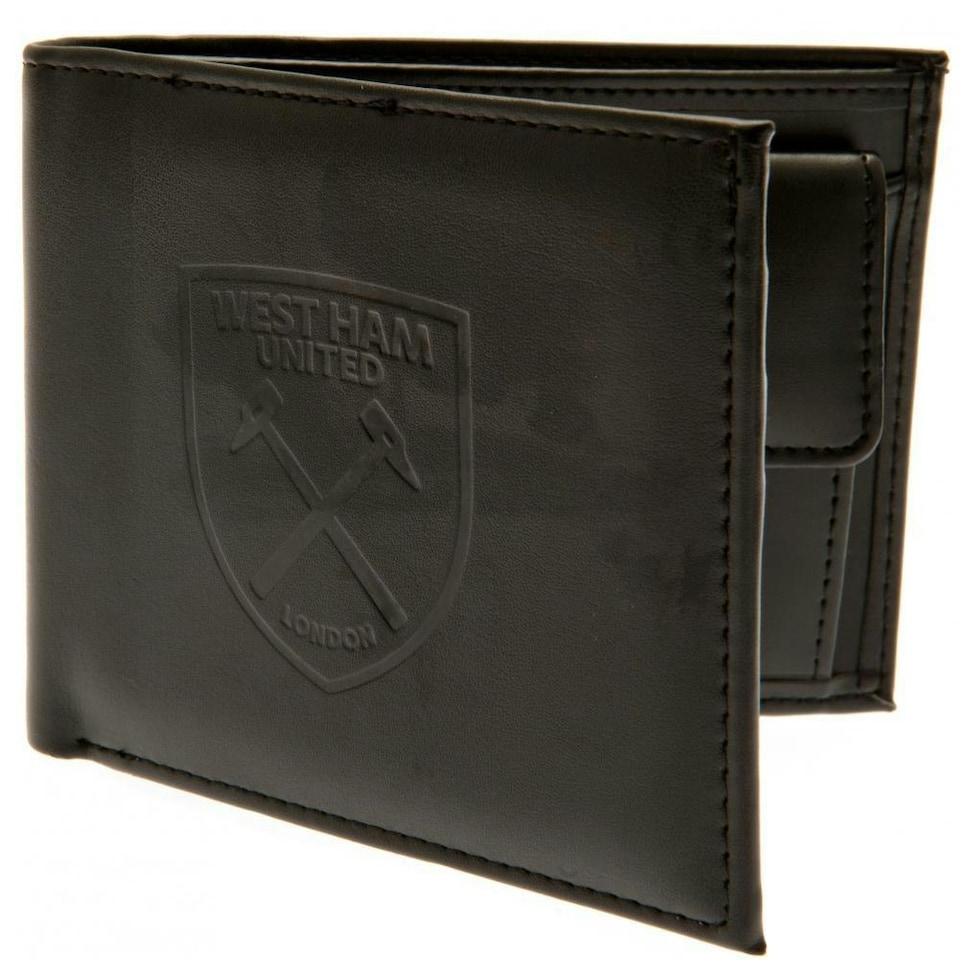 image 1 of West Ham United FC Debossed Wallet - Brown - One Size