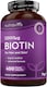 image 1 of Nutravita Biotin Hair Growth Supplement 12,000mcg - High Strength Vitamin B7 Biotin Pills 12000UG - Supports Skin & Hair Growth - 400 Vegan Tablets