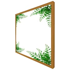 Green botanicals (Picture Frame) Brown | Oak | L