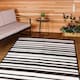 image 2 of Charles Bentley Stripe 100% Weatherproof Indoor/Outdoor Rug 230x160cm