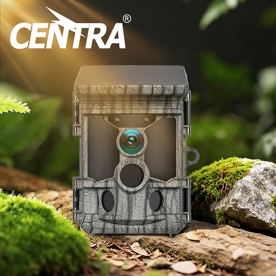 image 1 of Centra Solar Trail Camera 4K 112MP Hunting Game Cam Wildlife Night Vision Wifi