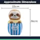 image 6 of Popcorn Sloth Soft Toy Cute Plushie Huggable Cuddly Stuffed Toy 36cm Blue