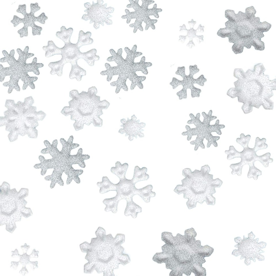Amscan Snowflake Christmas Confetti - Grey/White - One Size