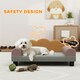 image 5 of Dog Sofa Bed, Cat Sofa with Backrest, Armrest, for Small Dogs, Grey Grey | One Size