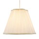 image 2 of White Victorian Pleated Faux Silk Lamp Shade with Embroidered Trims White