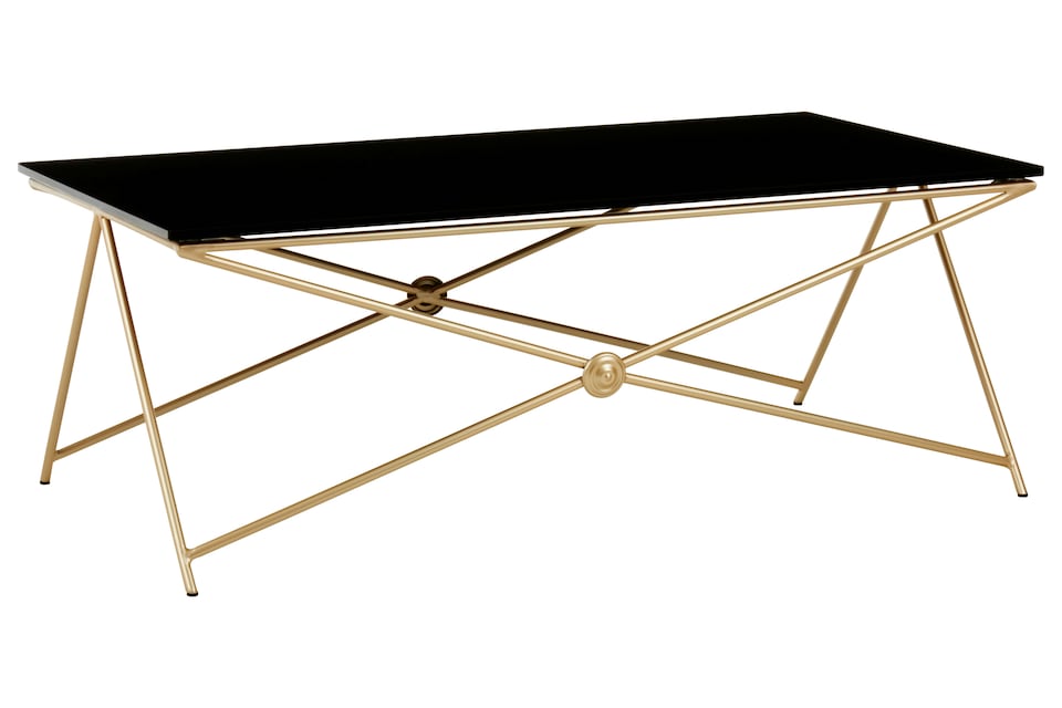 image 1 of Interiors by Premier Durable Gold Finish Coffee Table, Sturdy Display Coffee Table, Easily Maintained Decorative Coffee Table | Gold