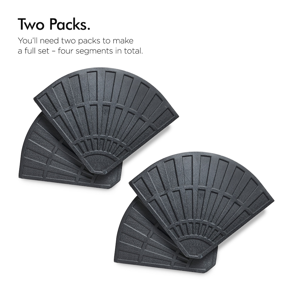 image 1 of VonHaus Banana Parasol Base Segments Pack of 2