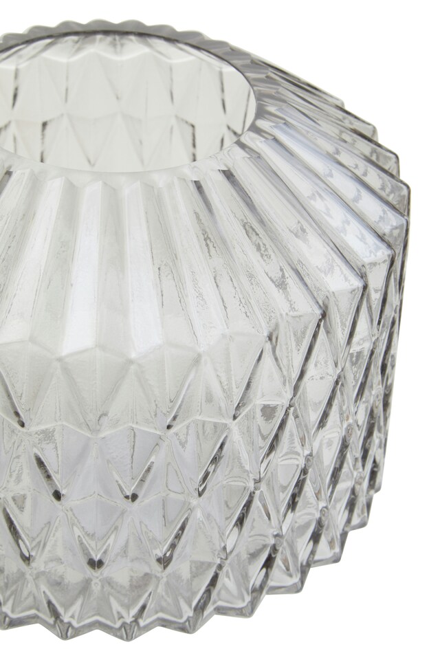 image 1 of Brice Small Grey Glass Vase | Grey
