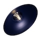 image 3 of Industrial Retro Designed Matt Midnight Blue Curved Metal Ceiling Pendant Shade | Blue