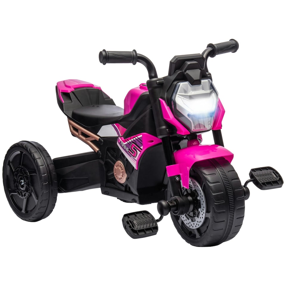 image 1 of AIYAPLAY 3 in 1 Baby Trike with Headlights, Music, Horn - Pink