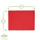 image 3 of Nicola Spring Cotton Fabric Placemats - Red - Pack of 6 Red