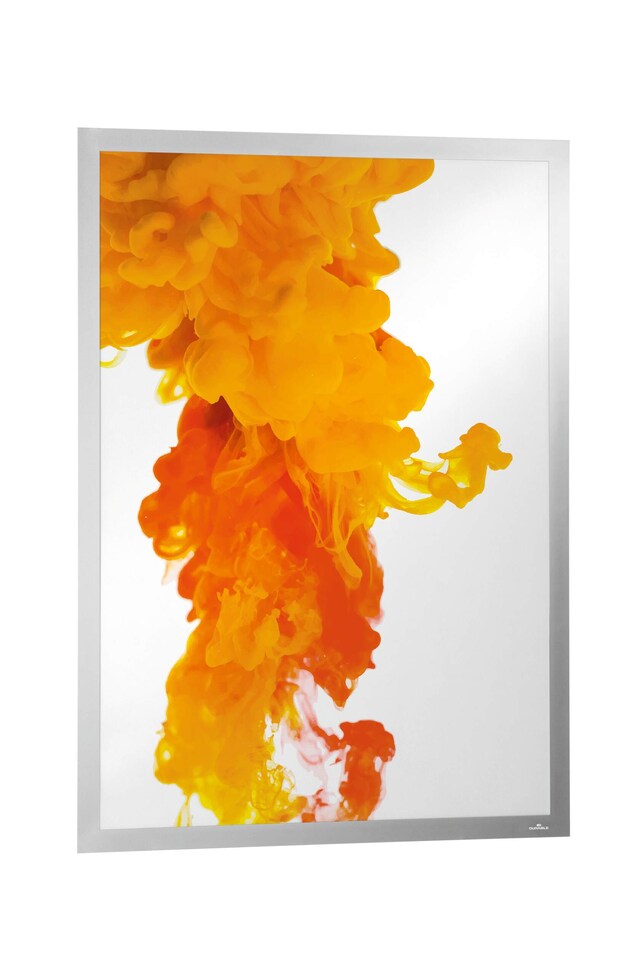 image 1 of Durable DURAFRAME UV Poster Adhesive Magnetic Signage Frame | A1 Silver | Silver