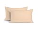 image 1 of Microfibre Soft Touch Plain Dyed Housewife Pillowcase Pair Cream | Cream