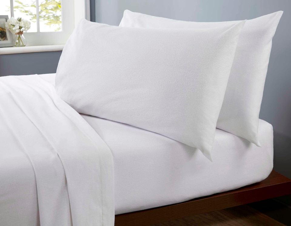 image 1 of So Soft Microfibre 180 Thread Count Sheet Set | White | Double | 1