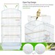 image 5 of Yaheetech 104.5 cm Tall Open Top Metal Birdcage Parrot Cage White