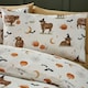 image 3 of Catherine Lansfield Halloween Highland Cow Reversible Duvet Cover Set Natural Cream | Natural | Single