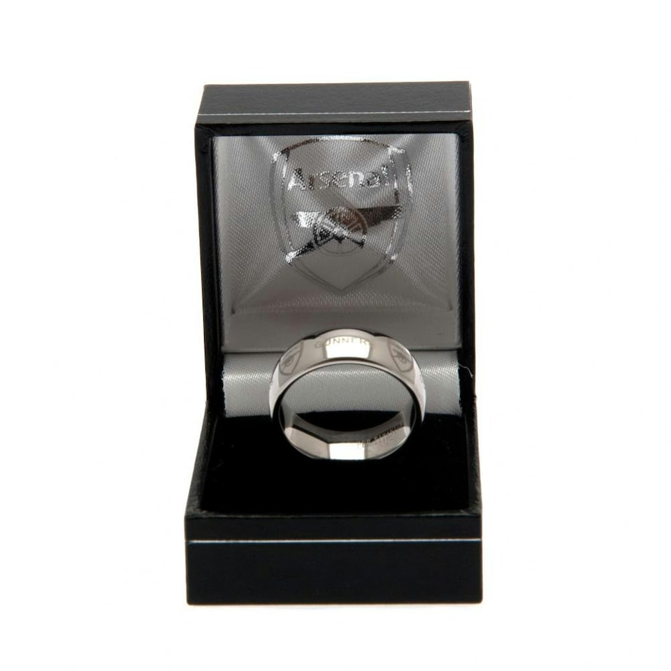 image 1 of Arsenal FC Super Titanium Ring - Silver - M