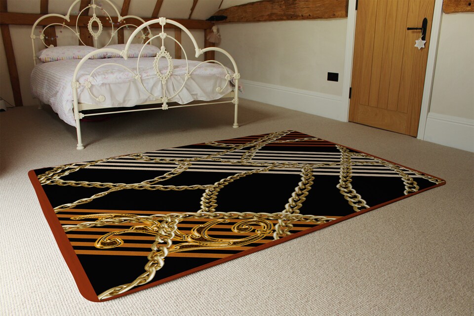 image 1 of Chains & Stripes Rug | Multi