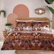 image 1 of Furn Kaihalulu Jungle Reversible Duvet Cover Set | Brown | Cocoaberry | King | 1