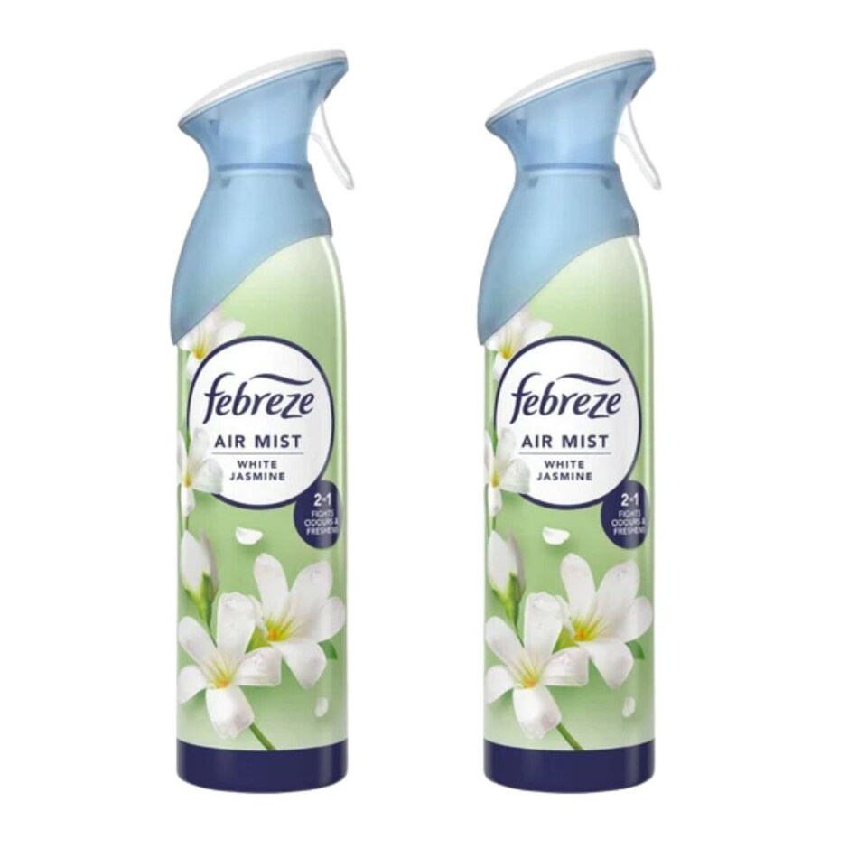Febreze White Jasmine Air Freshener Spray 185ml 2 Pack