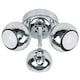 image 4 of ValueLights Retro Eyeball Polished Silver Spotlight and GU10 Spotlight LED 5W Cool White 6500K Bulb