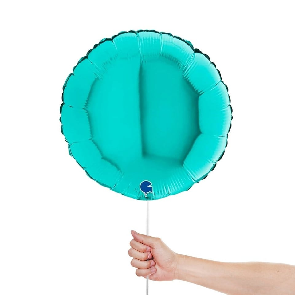 image 1 of Tiffany Blue Round Shape Foil Helium Balloon 46cm / 18 in
