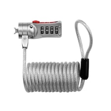 Master Lock Combi Computer Cable Lock 1.8m X 5mm - Multi Colour - One Size