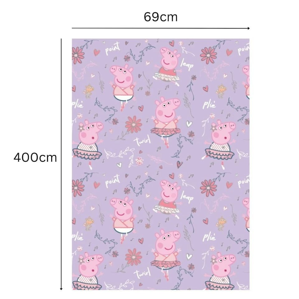 image 1 of Peppa Pig 4m Roll Wrapping Paper
