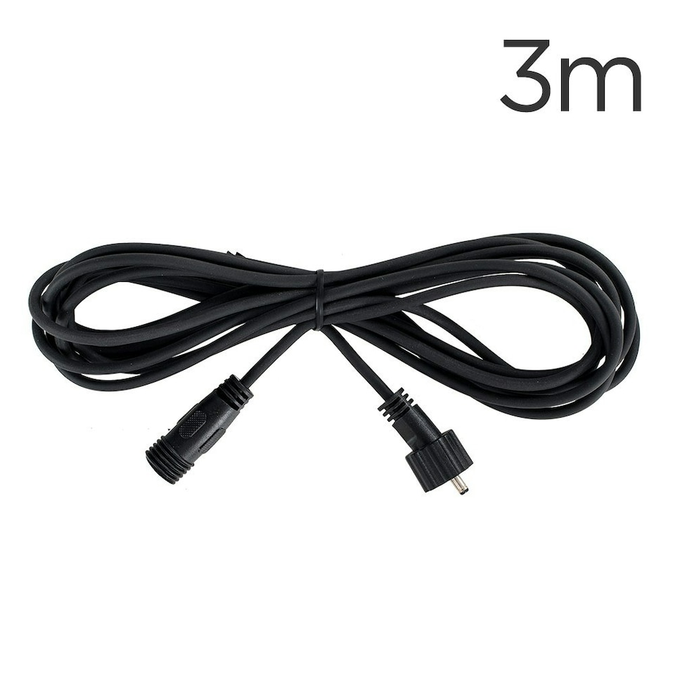 image 1 of ValueLights Black Outdoor Decking Cable For 40mm Decking Lights