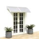 image 3 of Living and Home Window Door Awning Canopy with Brackets - L150*W100*H28 White