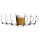 image 1 of LAV Vega Glass Coffee Mugs - 300ml - Clear - Pack of 6 Clear