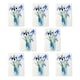 image 1 of Blue Iris Flower Bouquet Vase Floral Watercolour Art Cards Pack of 8