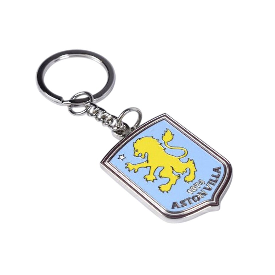 image 1 of Aston Villa FC Crest Keyring | Blue | Sky Blue/Yellow/Silver | 1