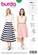 image 1 of Burda 6342 Paper Sewing Pattern – Women’s Skirt, UK Sizes 8–18, Easy