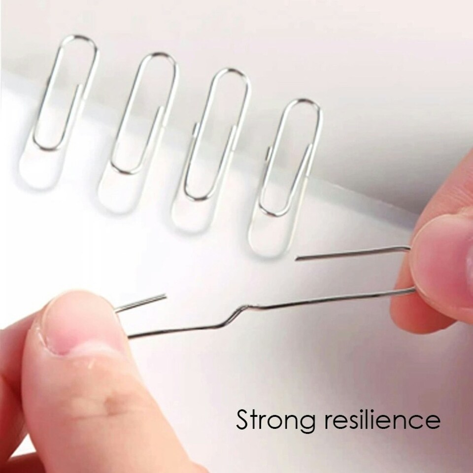 image 1 of Pack of 100 Round End Paper Clips 33mm