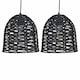 image 1 of Set of 2 Kleo - Dark String Pendant Lightshade | Black | Medium | 2