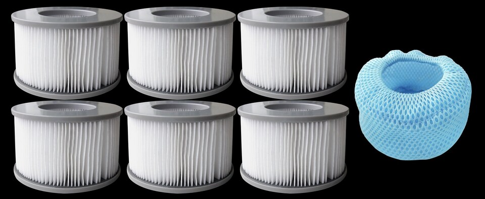 image 1 of 12 Filter Cartridges and 2 Mesh Covers