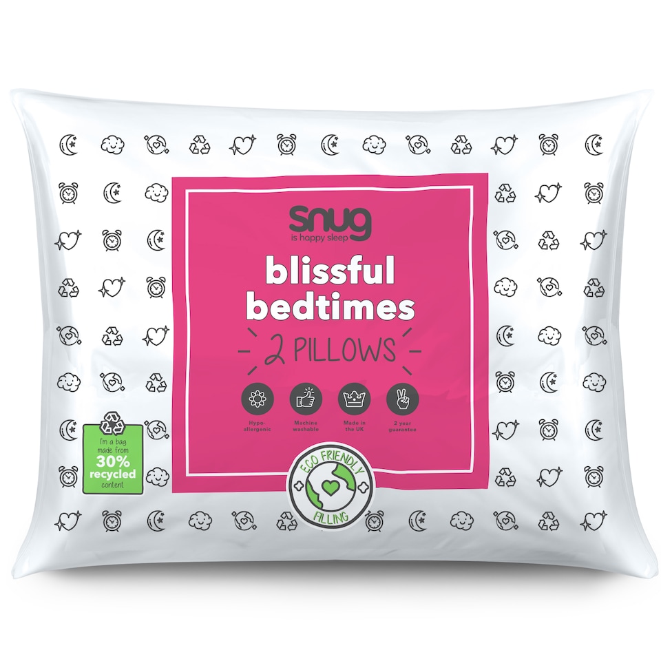 image 1 of Snug Blissful Bedtime Pillow Pair