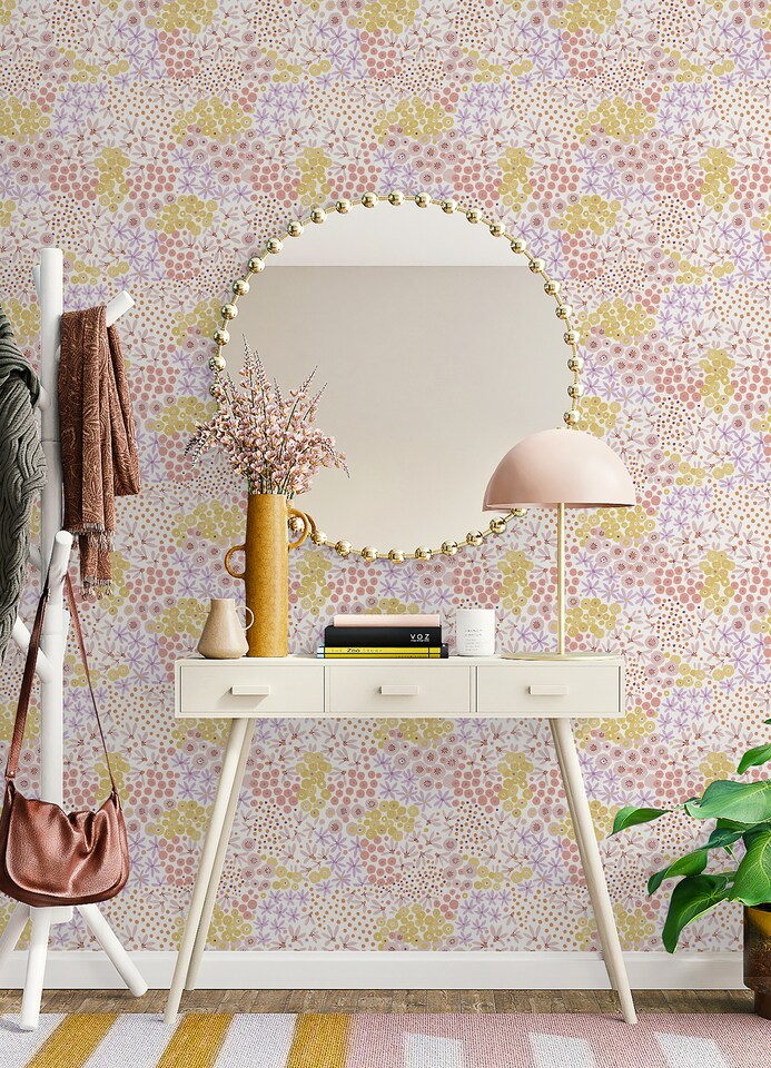 image 1 of NuWallpaper NUS4848 Floral Bunch Multi Peel & Stick Wallpaper, Warm