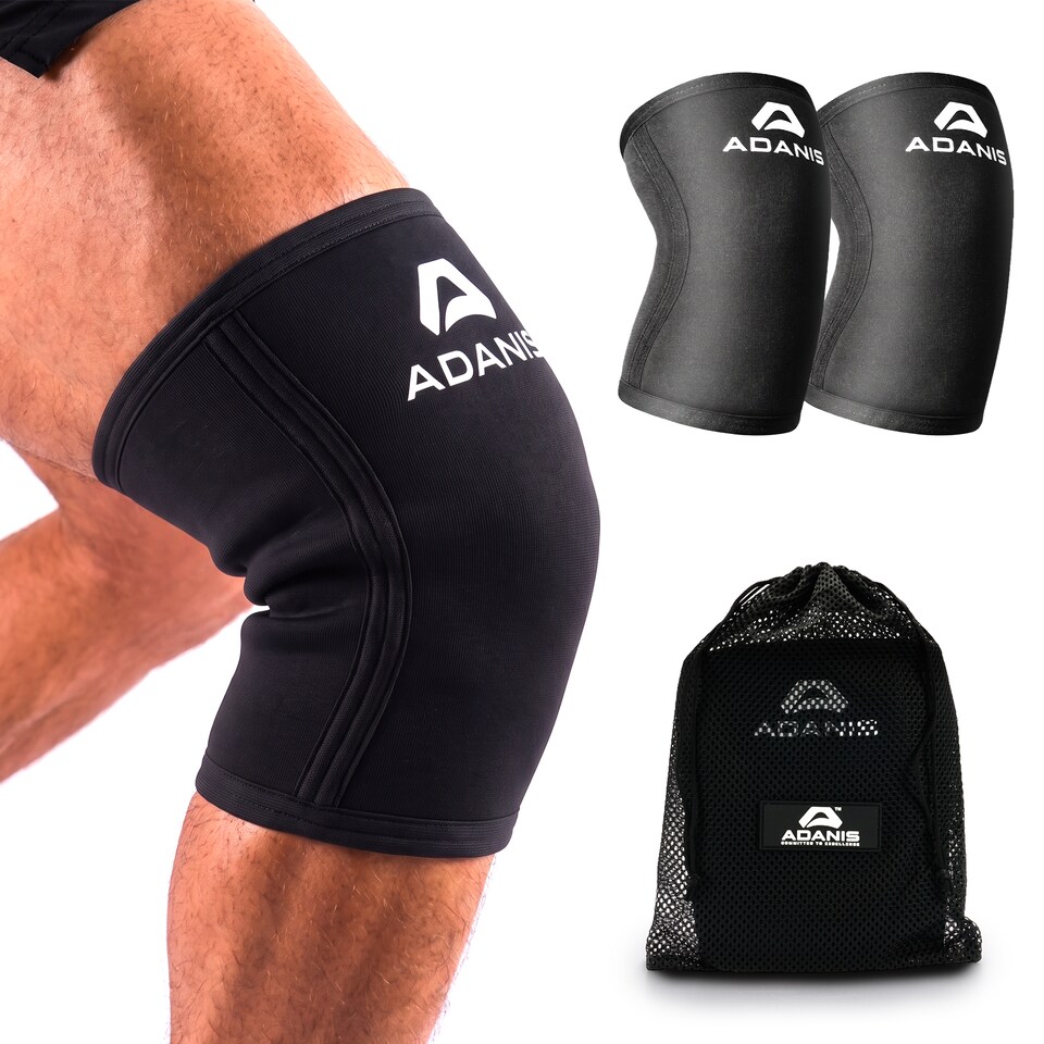 image 1 of Adanis Knee Sleeves Pair for Pain Relief & Knee Support