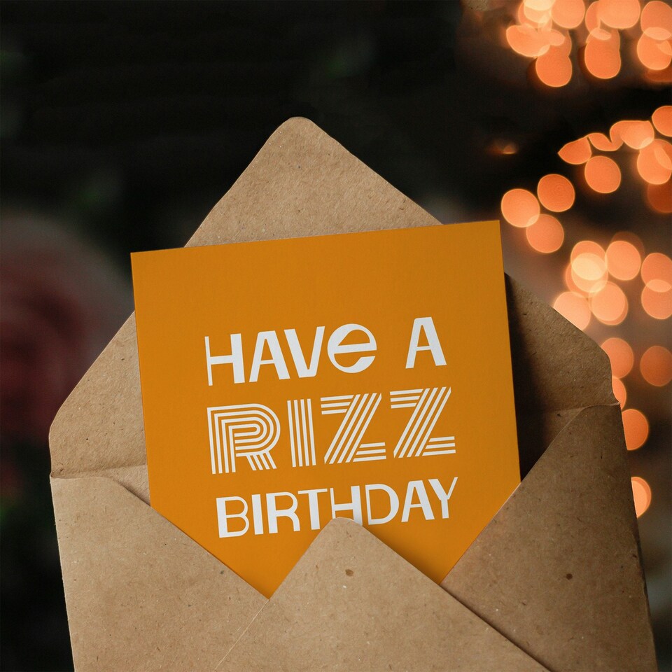 image 1 of Birthday Card Have A Rizz Birthday Playful Youth Culture Slang