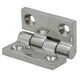 image 7 of Polished Door Butt Hinge 2 Pack Stainless Steel 38mm x 38mm 316 Marine Cabin Silver