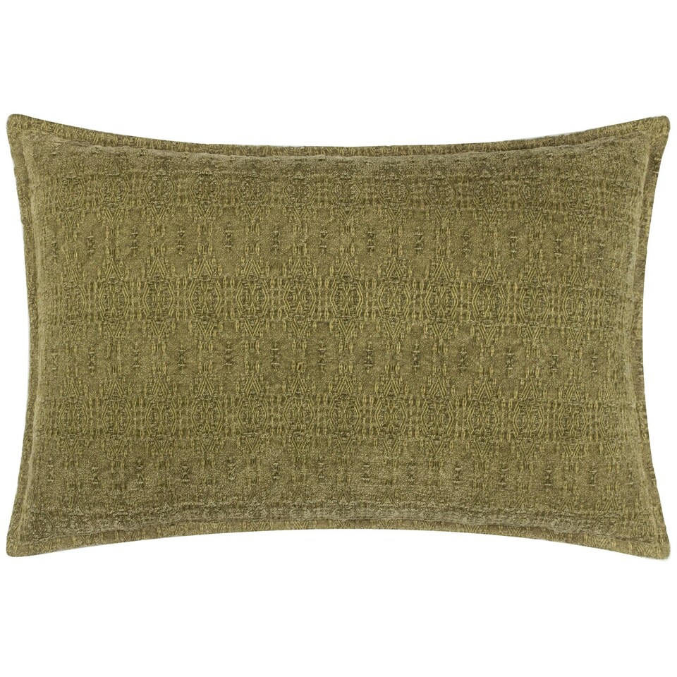 image 1 of Yard Ramas Jacquard Green Cushion Cover 40 x 60cm Multi