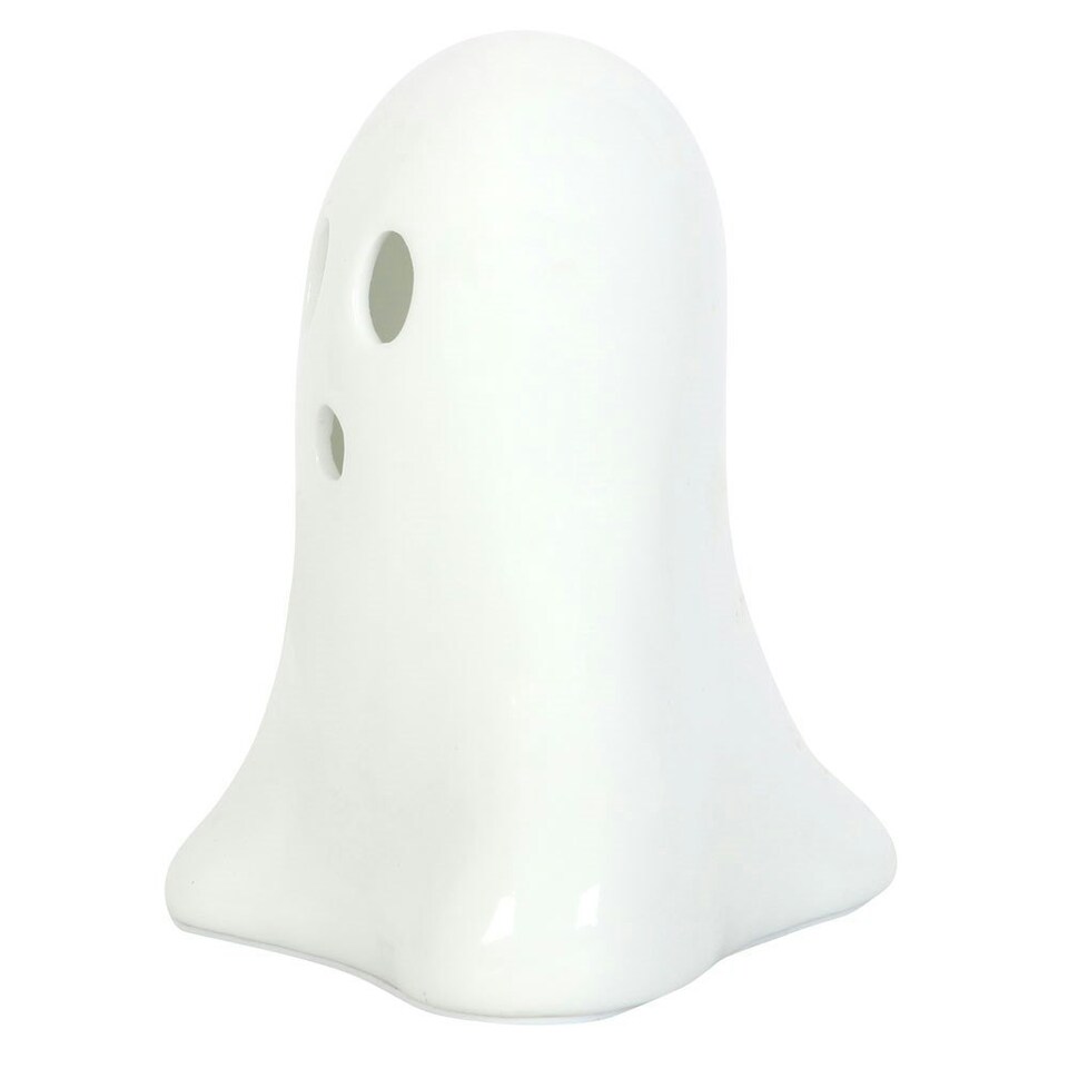 image 1 of Something Different Hey Boo Ghost Ceramic Light - White - One Size
