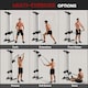 image 3 of SPORTNOW Wall Mount Cable Station with 15 Positions Adjustable Dual Pulleys
