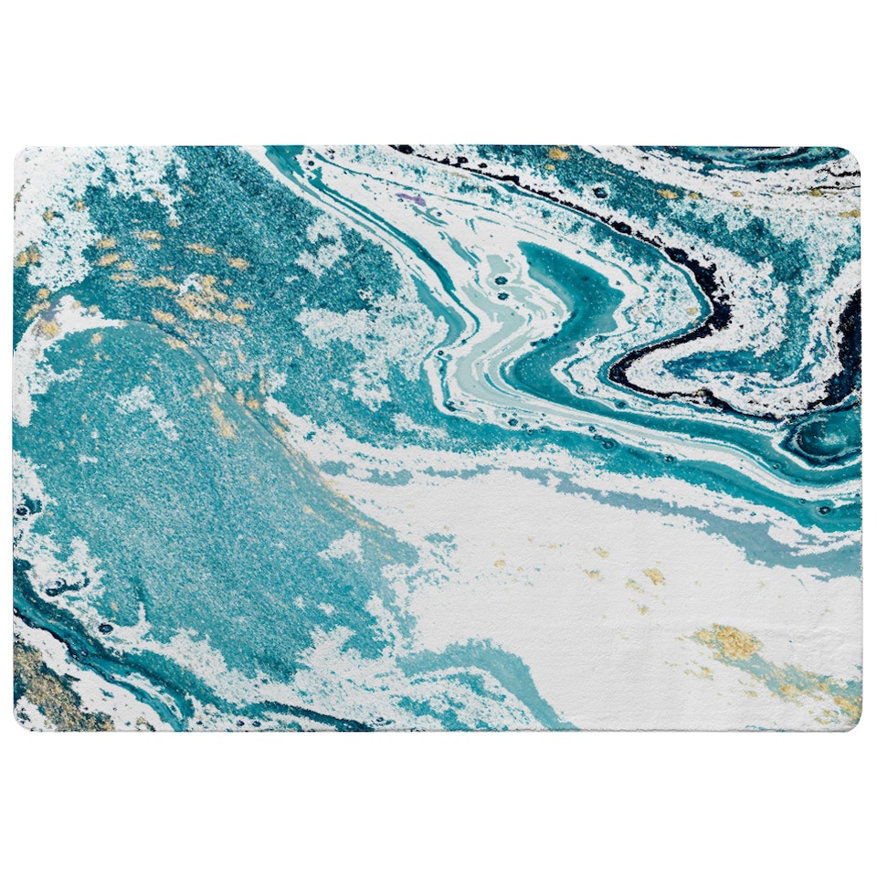 image 1 of Blue Marble Designer Rug | Multi